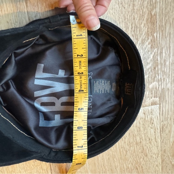 ?NEW?Newsboy Hat Cabbie Driver Chic FRYE women’s Chuffeur Black Wool PRICEFIRM! main image 7